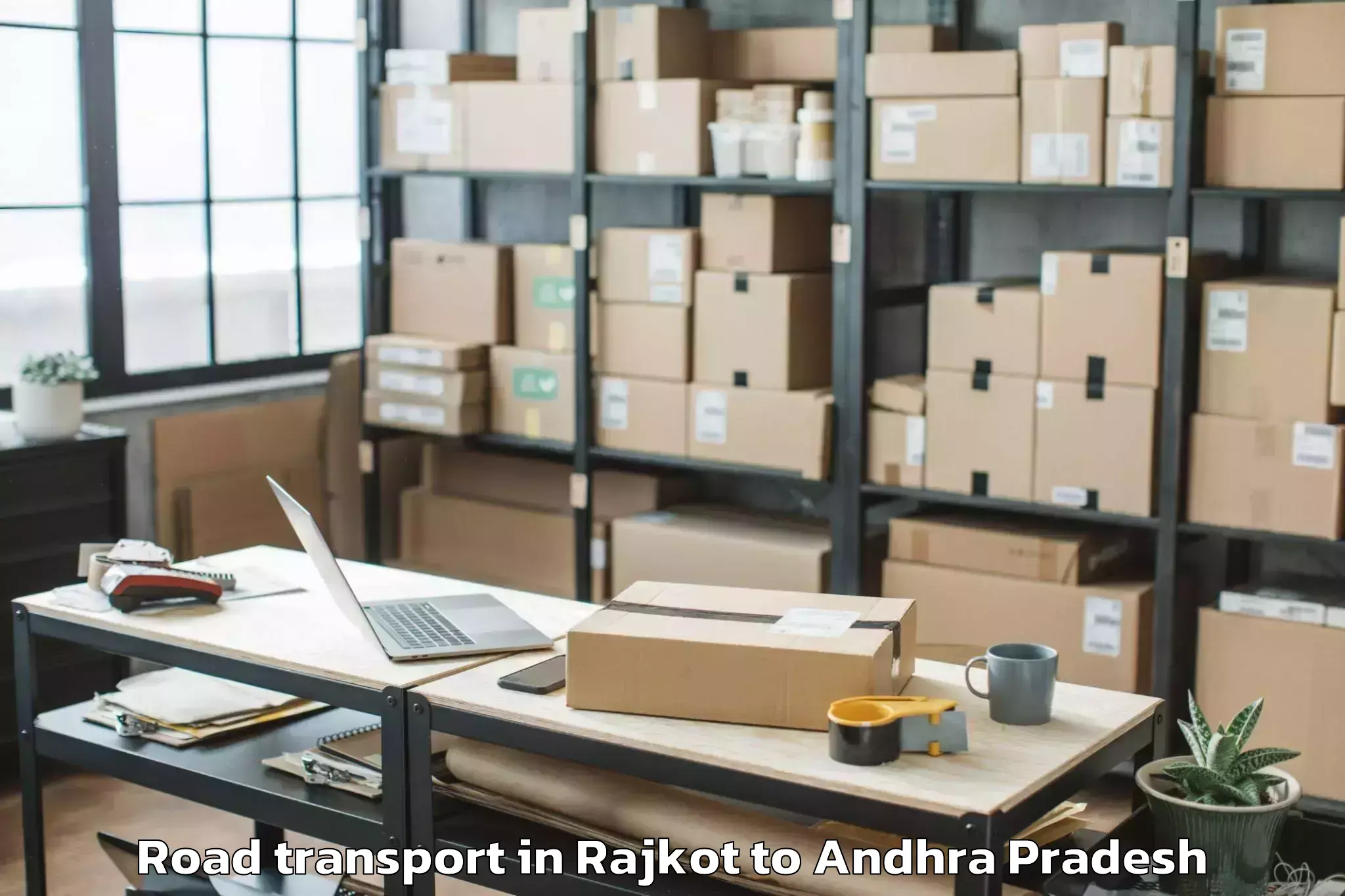 Book Rajkot to Vajrapukotturu Road Transport Online